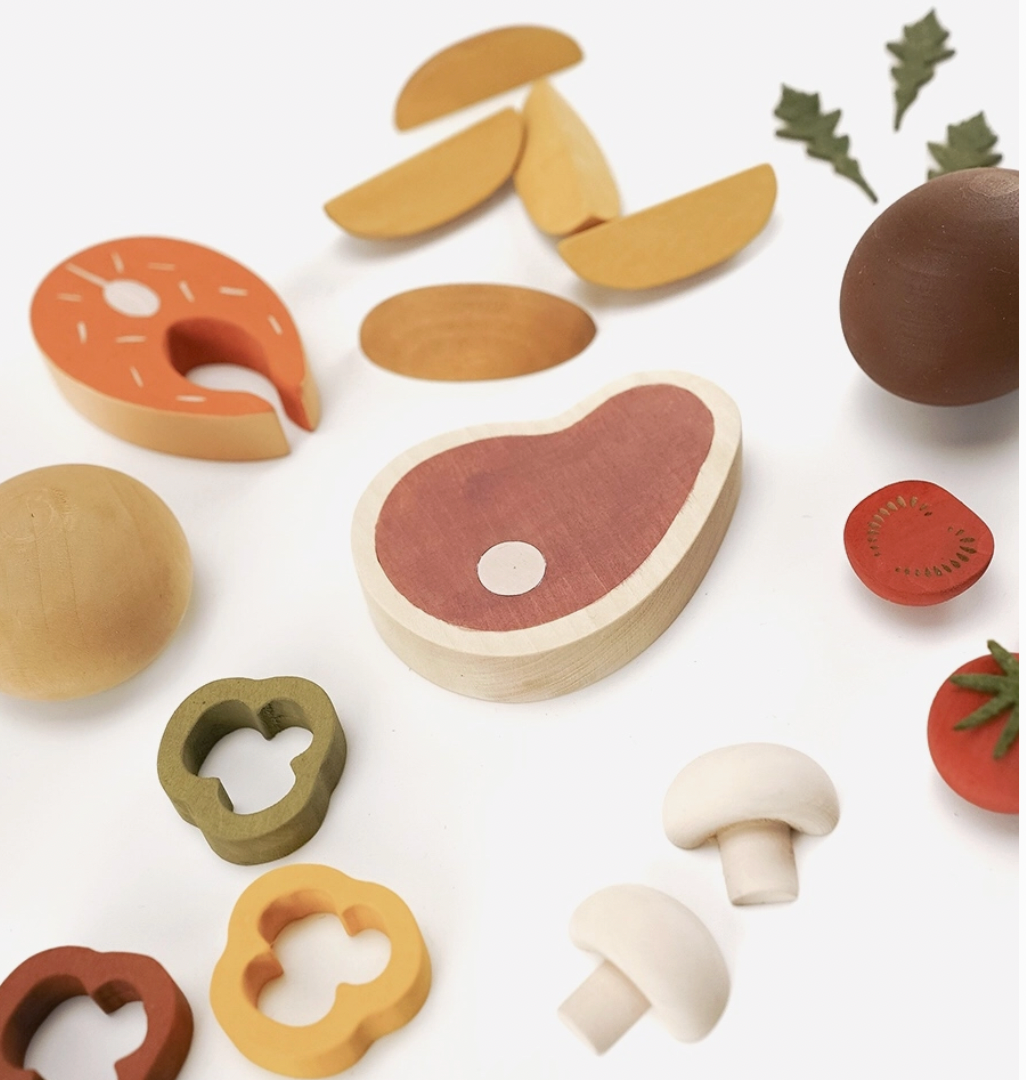 Sabo Concept Wooden Pizza Play Food on DLK – Design Life Kids